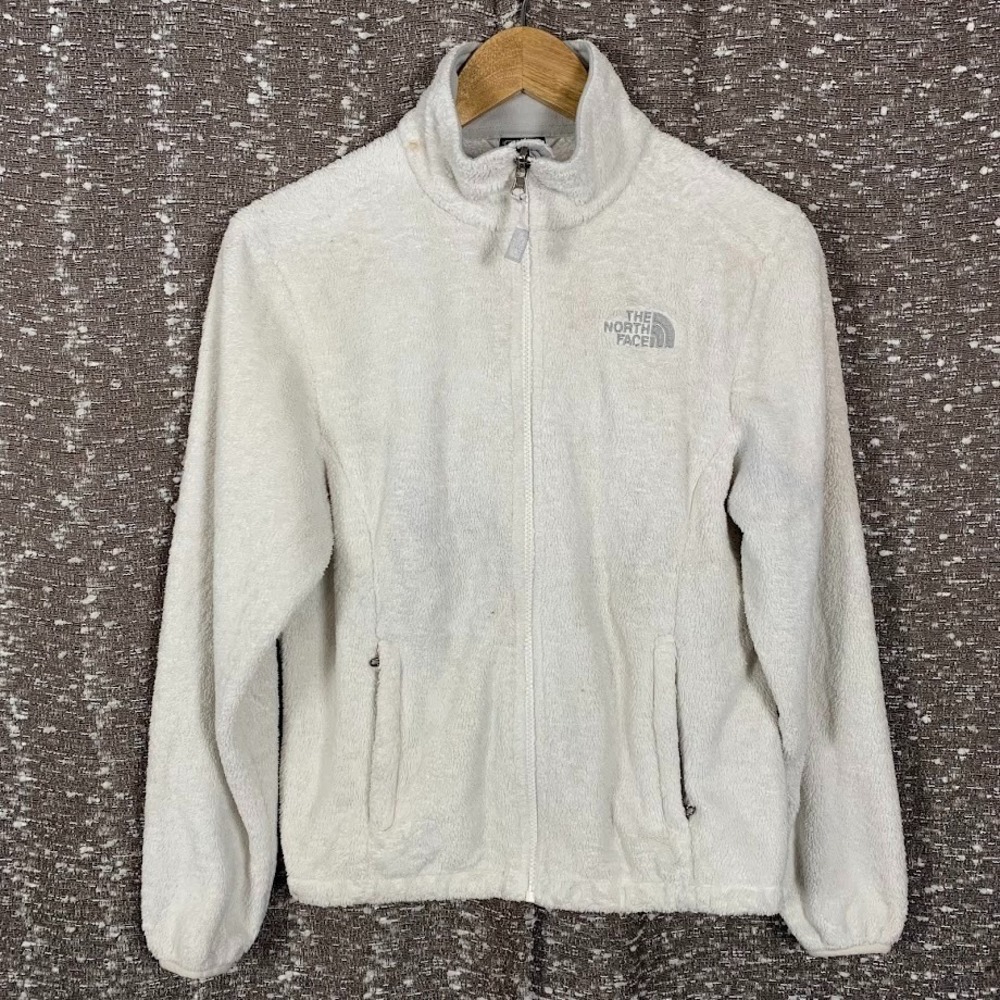 The North Face Osito Fleece Full Zip Jacket White Outdoor Gorpcore Women's Small